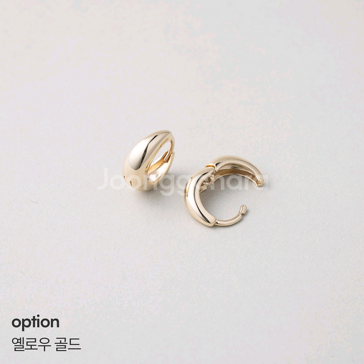 14K 볼륨 위아몬즈 원터치 귀걸이--2