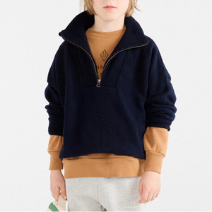 타오 키즈 메리노 울 하프 집업 스윁 10y