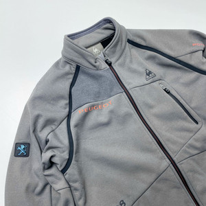 [중고] 르꼬끄 스포르티브 푸조 기모 집업 그레이 100