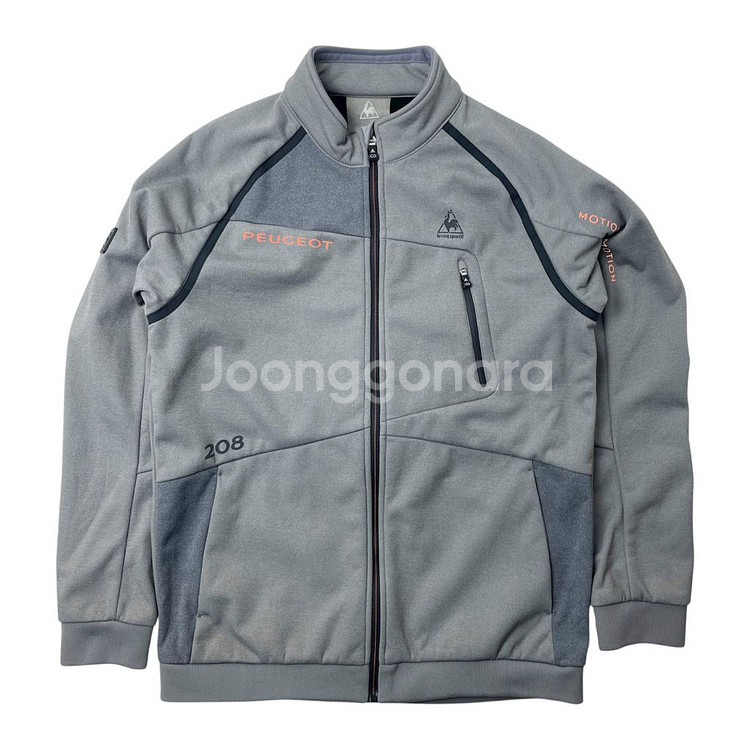 [중고] 르꼬끄 스포르티브 푸조 기모 집업 그레이 100--1