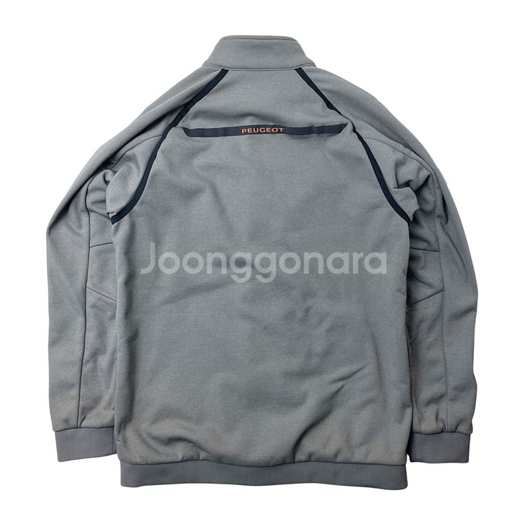 [중고] 르꼬끄 스포르티브 푸조 기모 집업 그레이 100--2