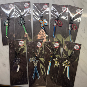 (교환x,최저)귀멸의칼날 일륜도 키링 무이치로,기유,시노부,시나즈가와,교메이,이노스케