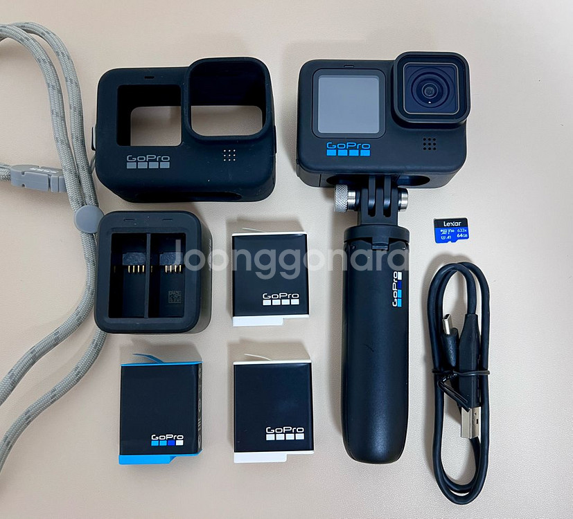 고프로 10 액션캠 풀세트 새것 팝니다 택포가격--0
