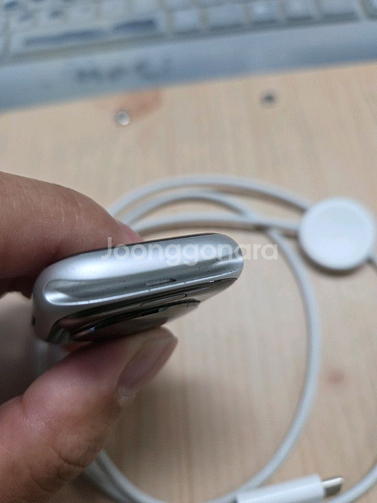 애플워치8 45mm 실버 알루미늄 셀룰러--5