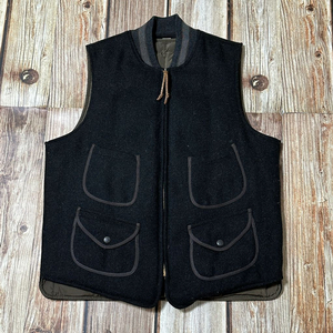 더블알엘 브라운스 비치 리버시블 울 다운 베스트 M