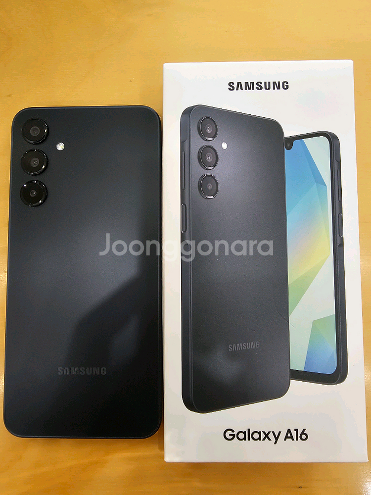 의무통화만 한 갤럭시 A16 블랙 skt 정상해지폰 판매 합니다--0
