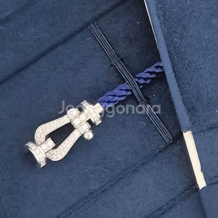 프레드 포스텐 라지 풀파베 풀다이아 팔찌 브레이슬릿 화골 화이트골드--0