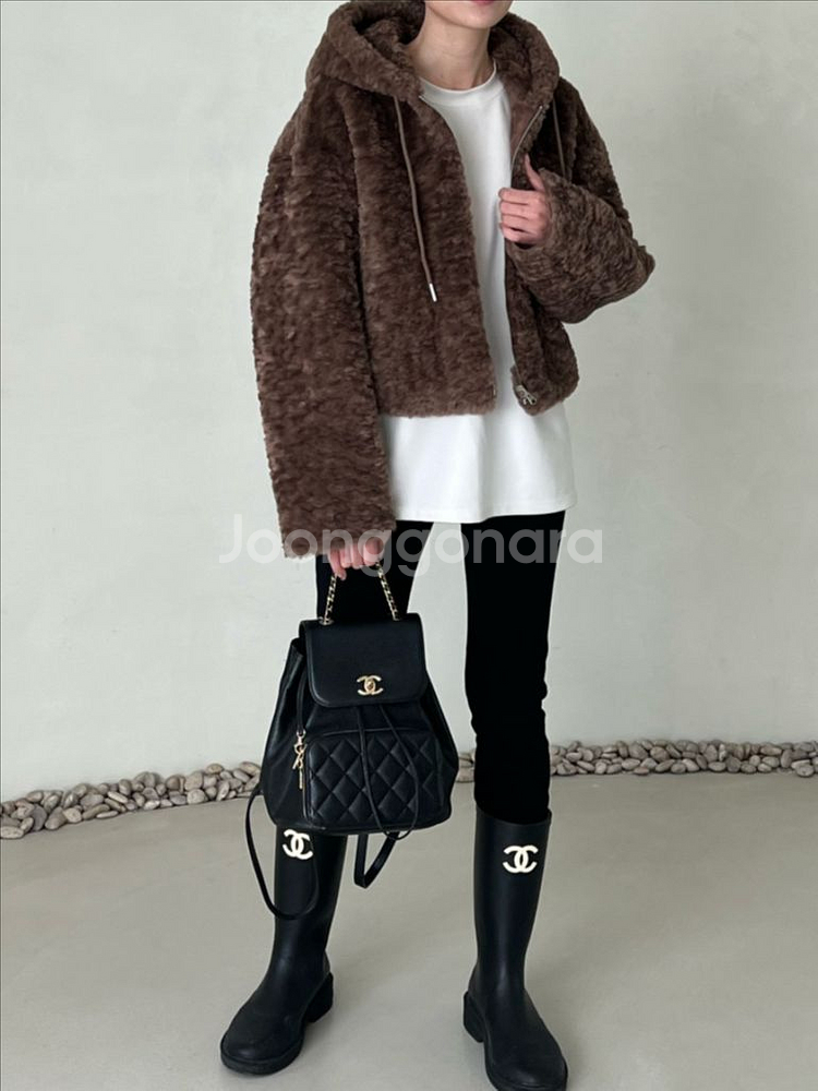 뽀글이 퍼자켓 양털 리버시블 무스탕(새상품)--0