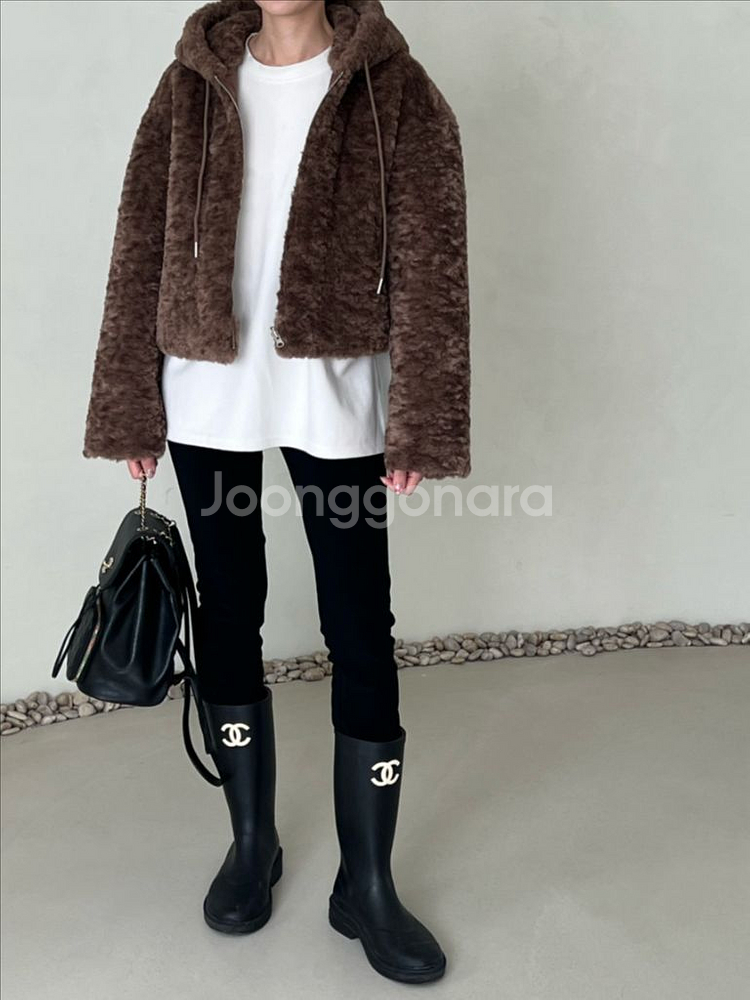 뽀글이 퍼자켓 양털 리버시블 무스탕(새상품)--3