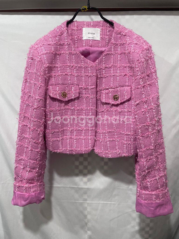 트위드자켓 숏자켓 크롭자켓:) 숏코트 하객룩 오피스룩--1