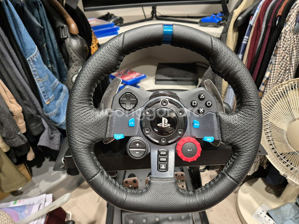 로지텍 g29 레이싱휠및 거치대--0