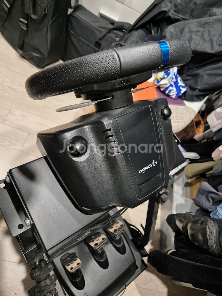 로지텍 g29 레이싱휠및 거치대--2