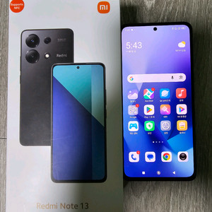 의무통화만 한 샤오미 레드미노트13 블랙 skt 정상해지폰 판매 합니다