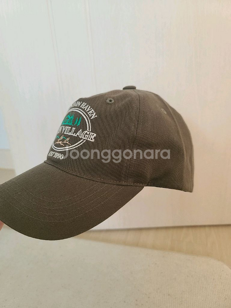 새상품) 카키색 볼캡 모자 / 시리즈 무신사 나이키 아디다스--1