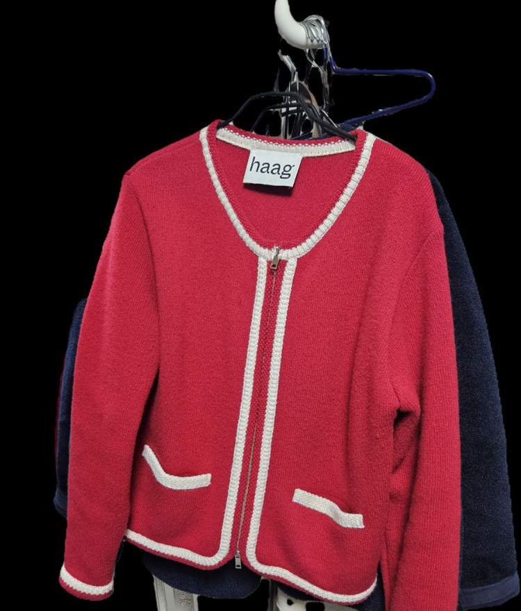 헤이그 라인 니트 가디건 이미지