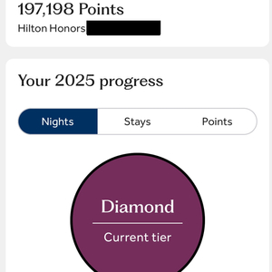 힐튼 포인트 197,198점 양도합니다.