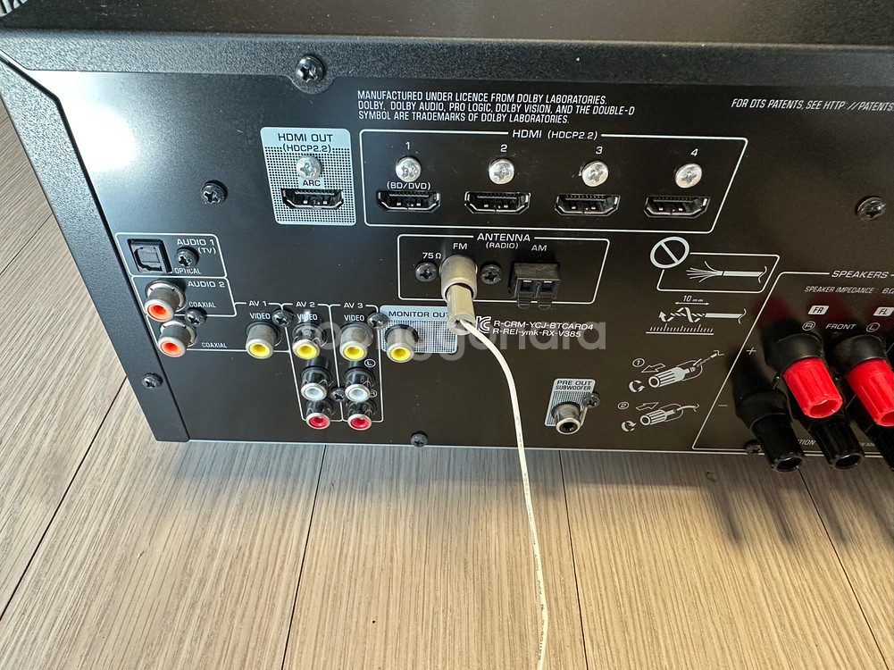 야마하 YAMAHA RX-V385 앰프 팝니다--6