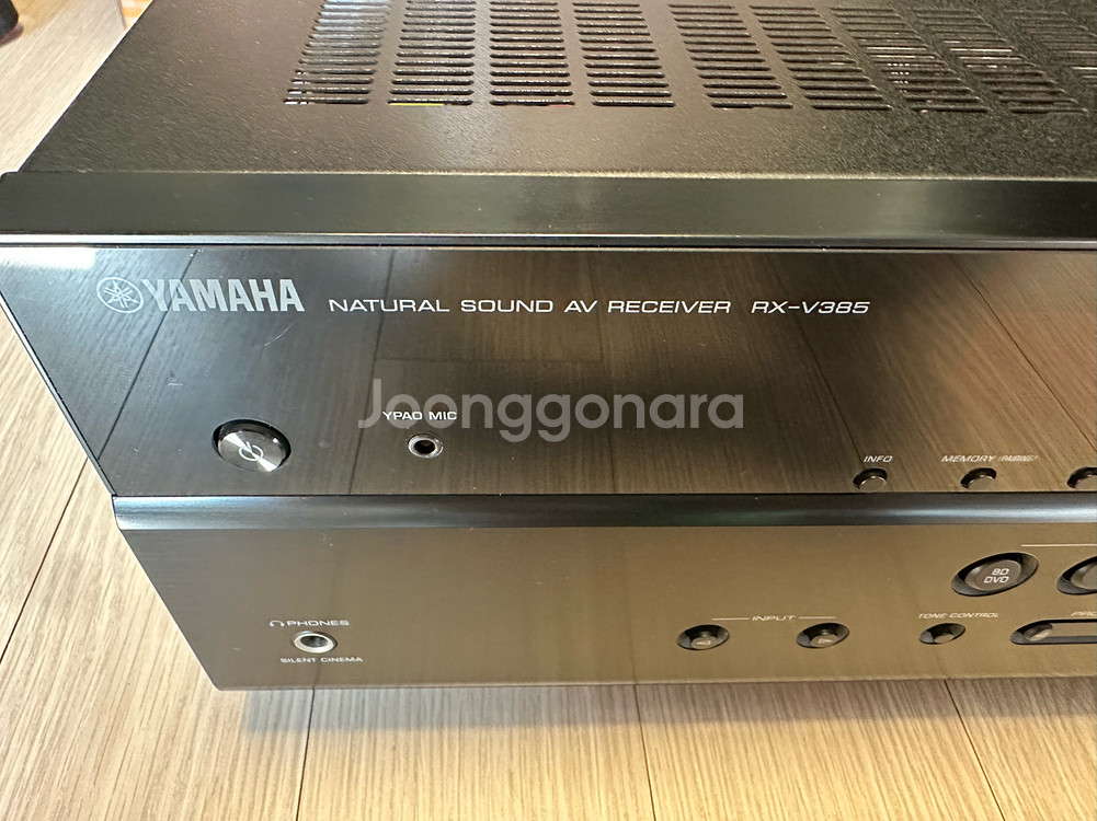 야마하 YAMAHA RX-V385 앰프 팝니다--3