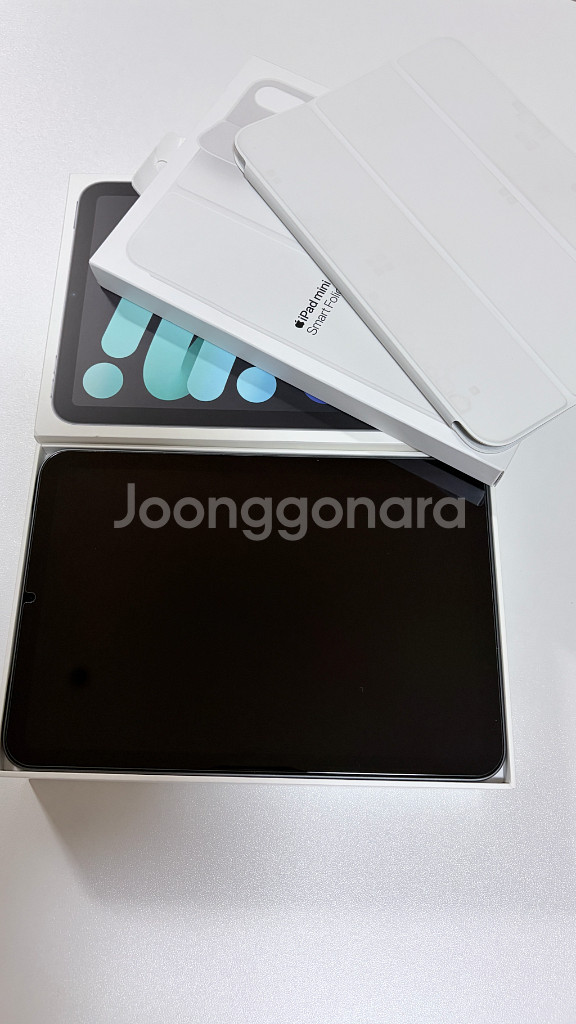 아이패드 미니6 wifi 64기가 스페이스그레이+정품스마트폴리오+짭펜슬--1