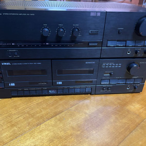 인켈 인티앰프 및 카세트 더블데크 오디오