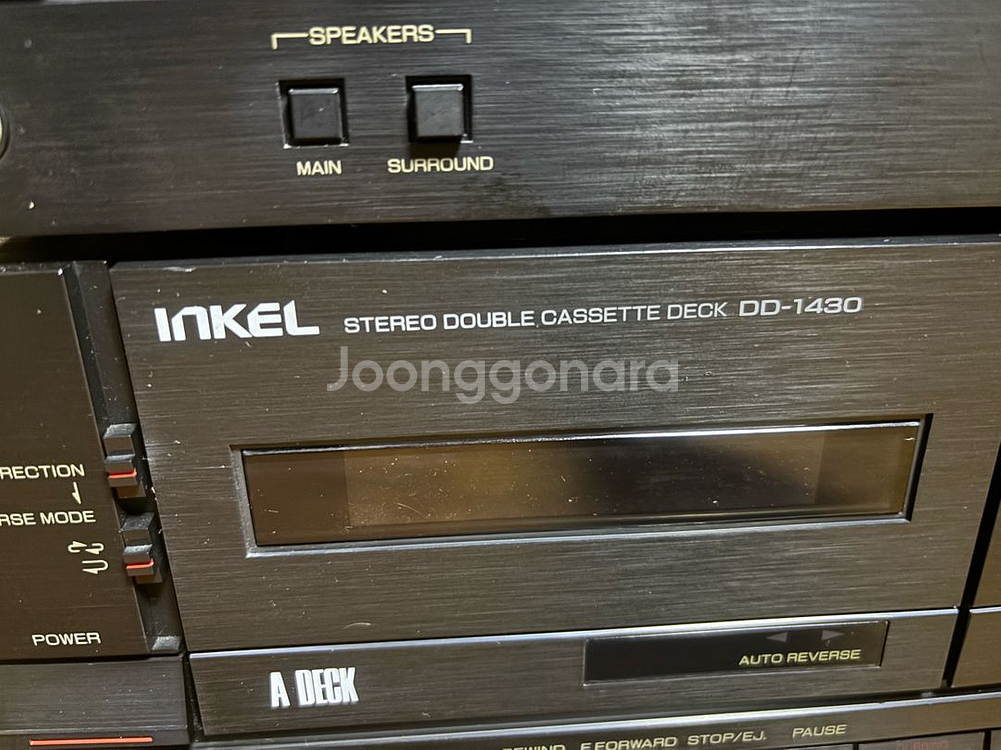 인켈 인티앰프 및 카세트 더블데크 오디오--2