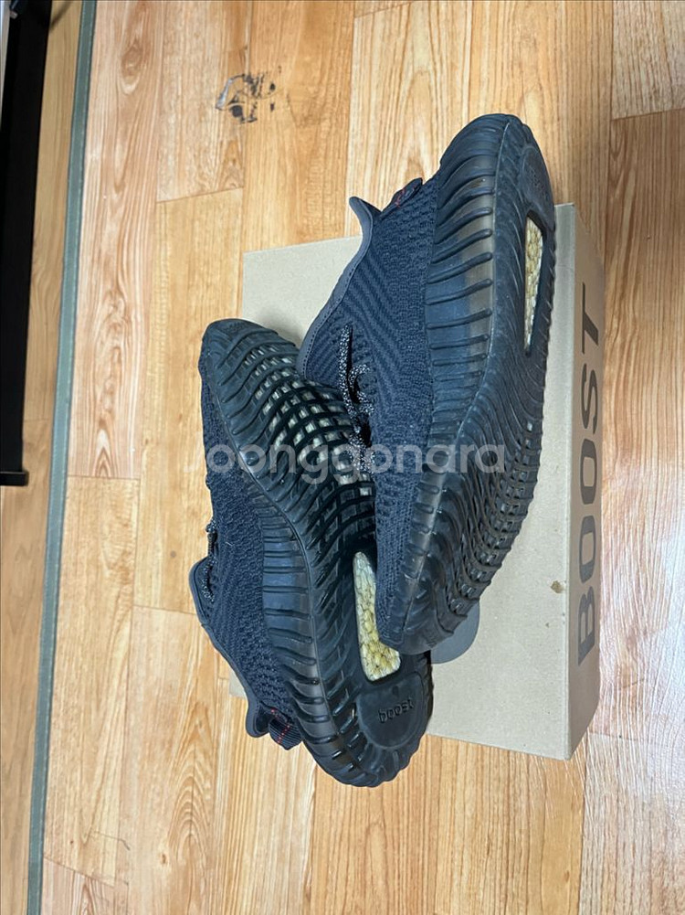 아디다스 이지 부스트 350 v2 트리플 블랙 논리플렉티브 (255) 중고 팝니다--4