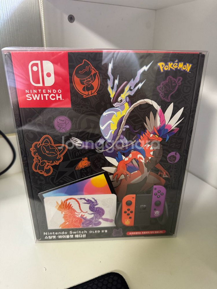 닌텐도 스위치 OLED 포켓몬스터 스칼렛 바이올렛 에디션 미개봉--0