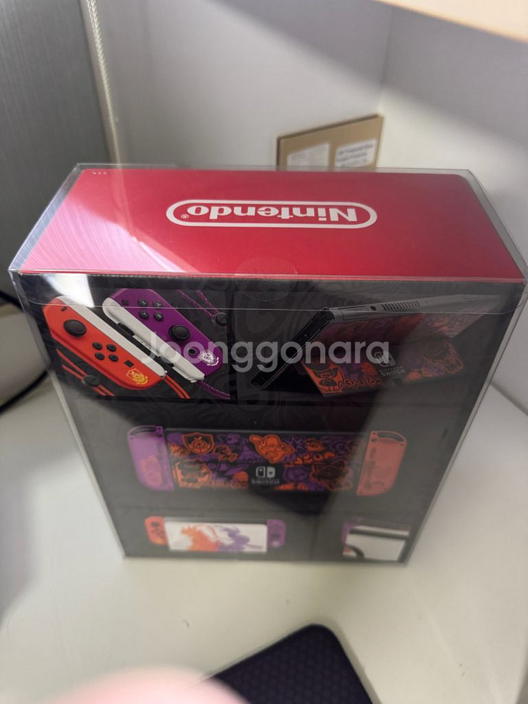 닌텐도 스위치 OLED 포켓몬스터 스칼렛 바이올렛 에디션 미개봉--3