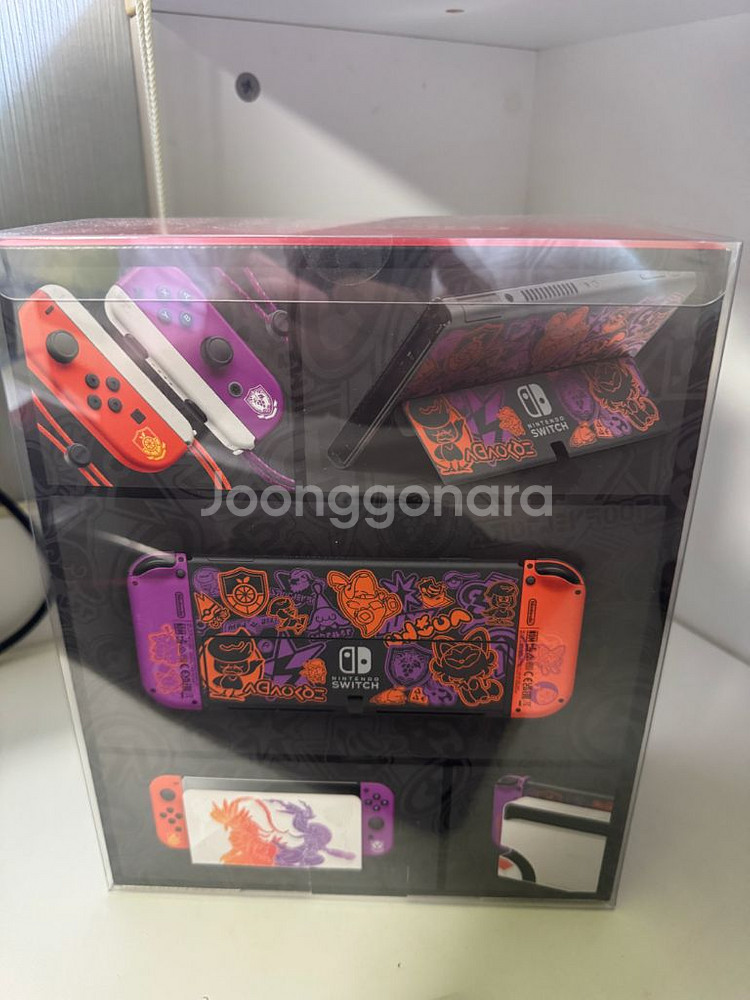 닌텐도 스위치 OLED 포켓몬스터 스칼렛 바이올렛 에디션 미개봉--1