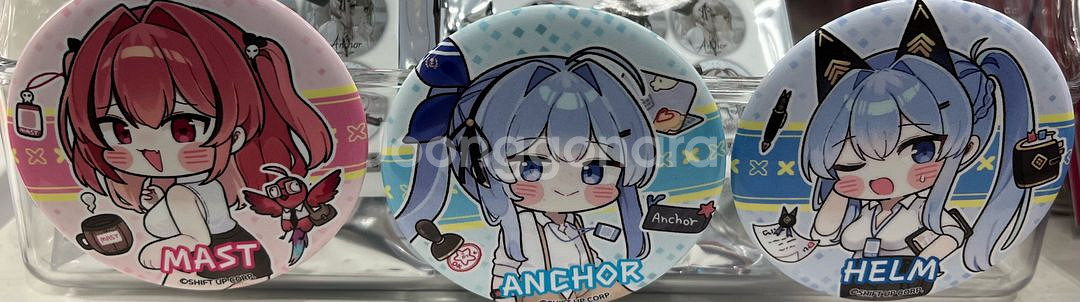 승리의 여신 니케 오피스 캔뱃지 6종 미사용 새상품--1