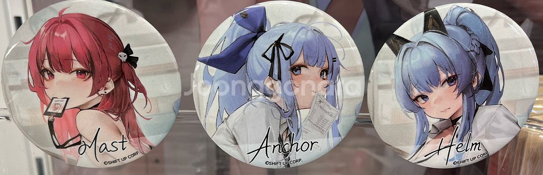 승리의 여신 니케 오피스 캔뱃지 6종 미사용 새상품--0