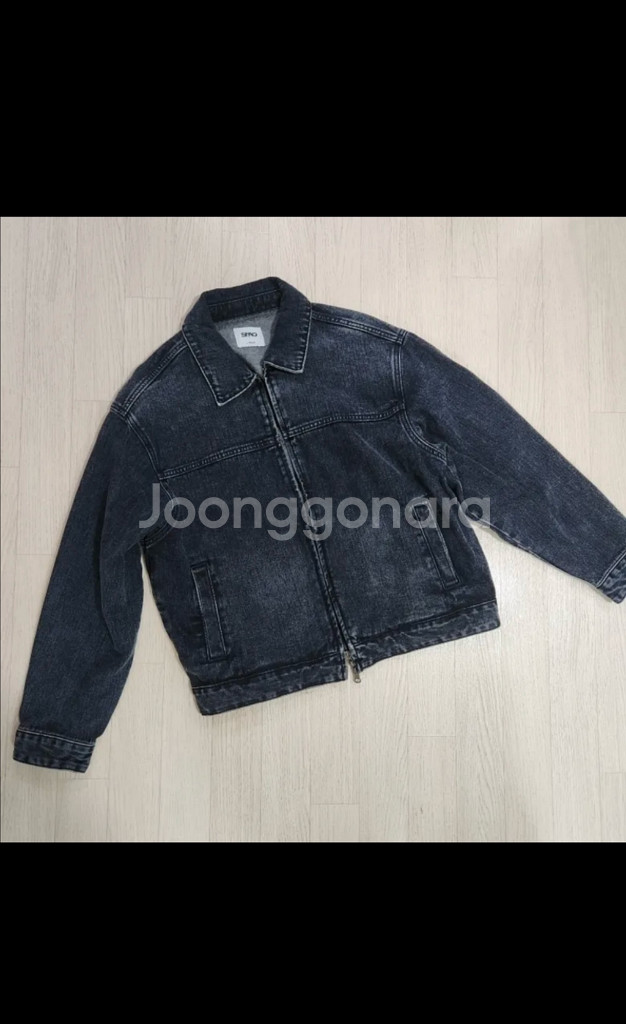 스파오 데님 집업 청자켓--0