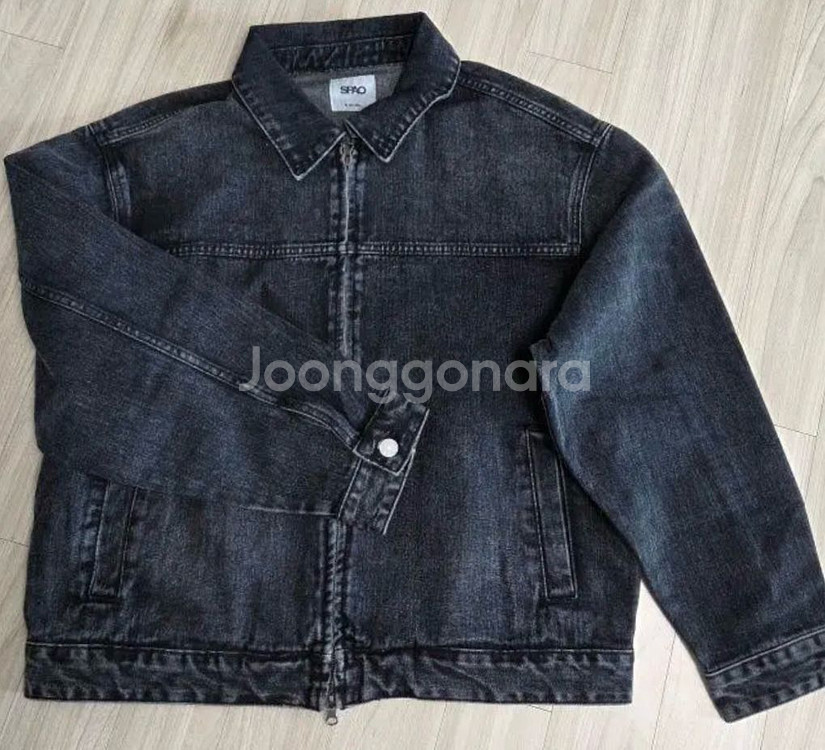 스파오 데님 집업 청자켓--1