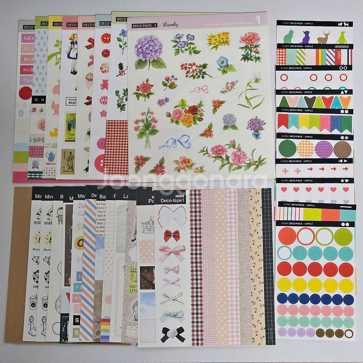 다꾸 스티커 43장 세트--0