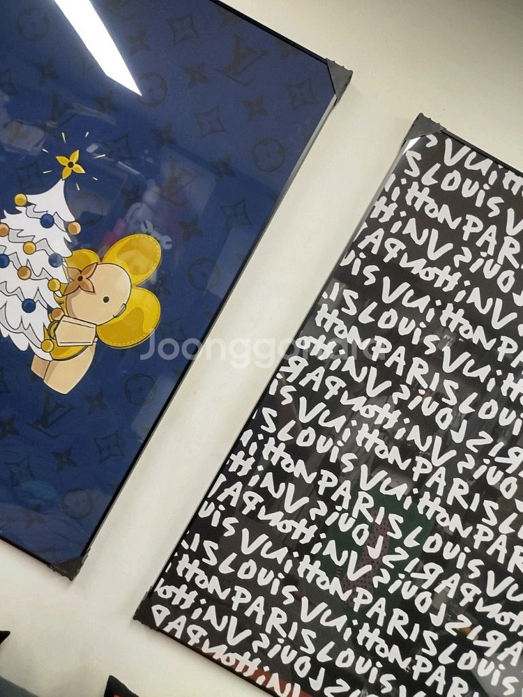 루이비통그림 루이비통액자 캐릭터 대형 그림 액자 팝아트 인테리어소품 인테리어액자 명품그림 가방 지갑 루이비통--5