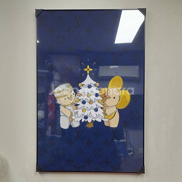 루이비통그림 루이비통액자 캐릭터 대형 그림 액자 팝아트 인테리어소품 인테리어액자 명품그림 가방 지갑 루이비통--0