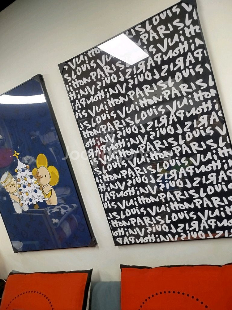 루이비통그림 루이비통액자 캐릭터 대형 그림 액자 팝아트 인테리어소품 인테리어액자 명품그림 가방 지갑 루이비통--9