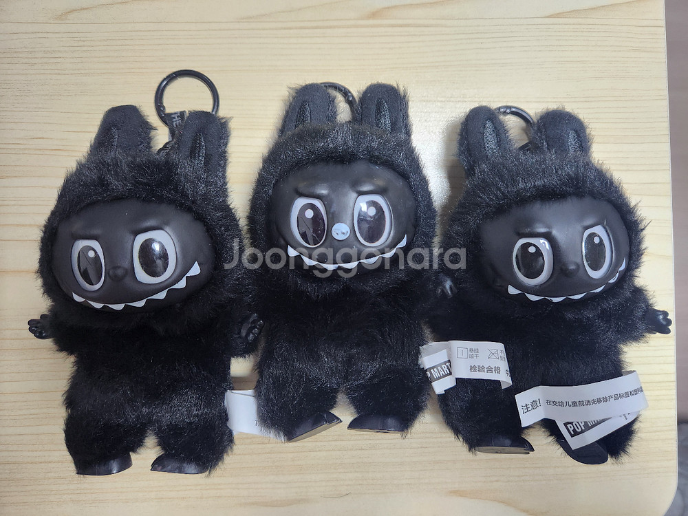 (새제품) 검정(블랙) 라부부 인형키링--0