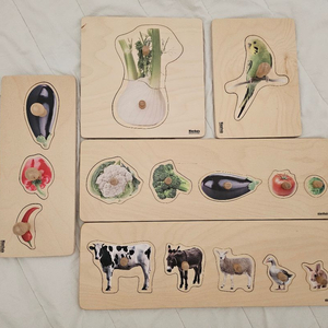 니엔후이스 몬테소리 퍼즐 6종 일괄 꼭지퍼즐