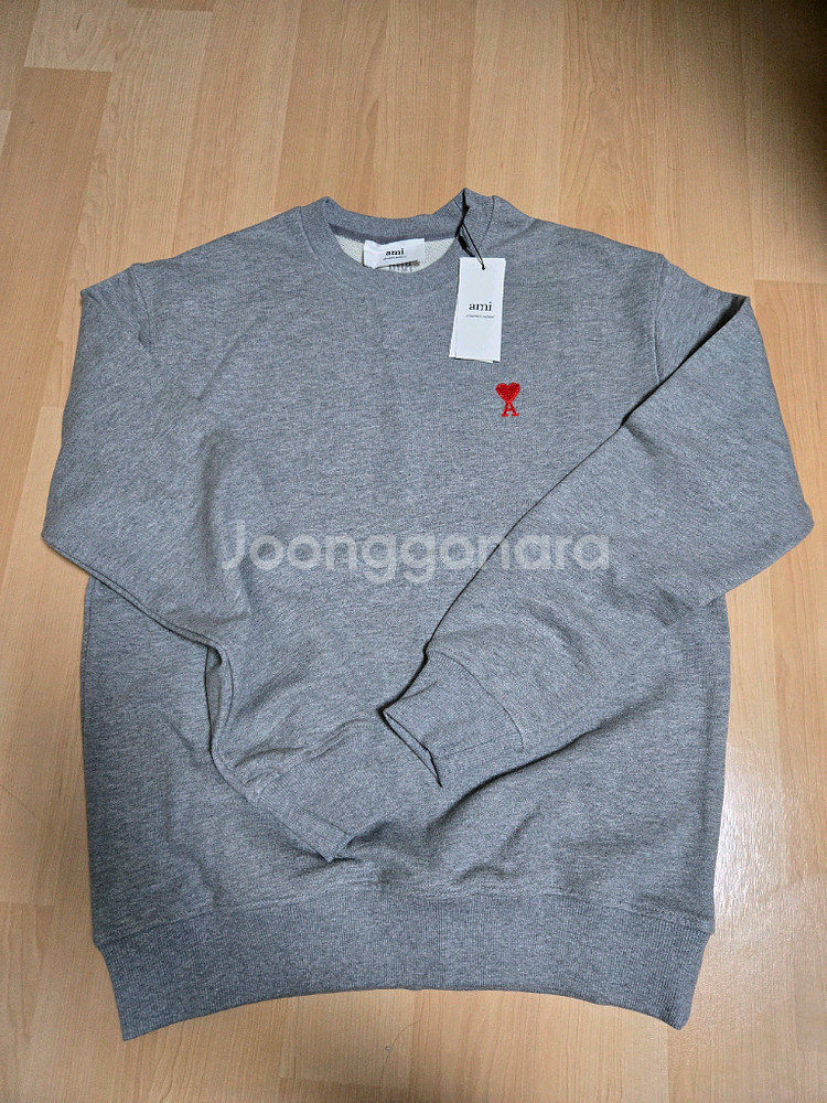 아미 하트 로고 맨투맨--0