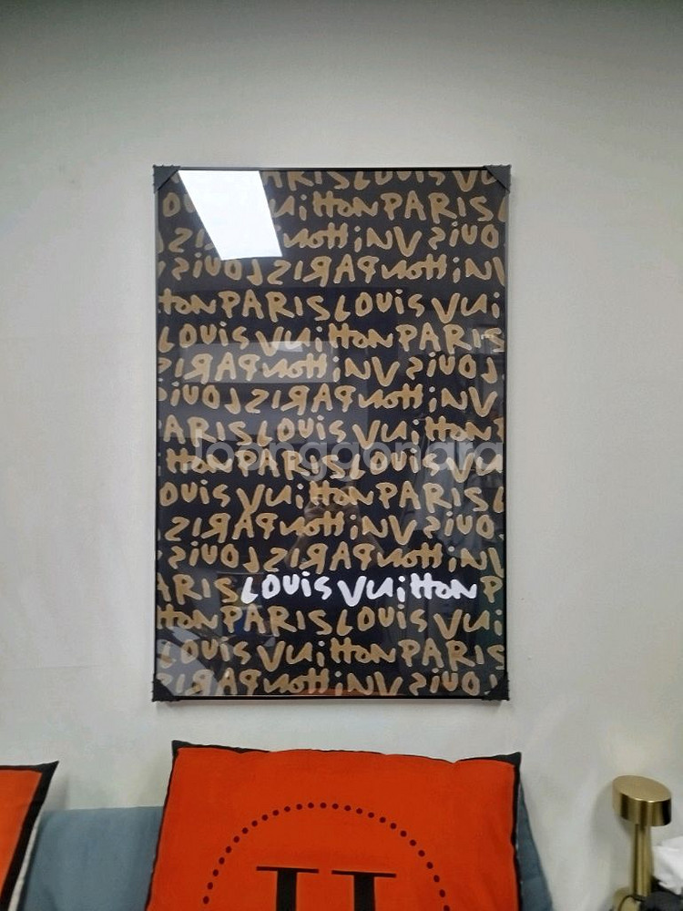 루이비통그림 루이비통액자 캐릭터 대형 그림 액자 팝아트 인테리어소품 인테리어액자 명품그림 헬로키티 키티그림 키티--8