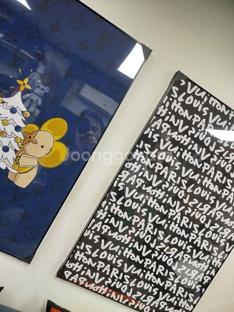 루이비통그림 루이비통액자 캐릭터 대형 그림 액자 팝아트 인테리어소품 인테리어액자 명품그림 캐릭터 트리 크리스마스--7
