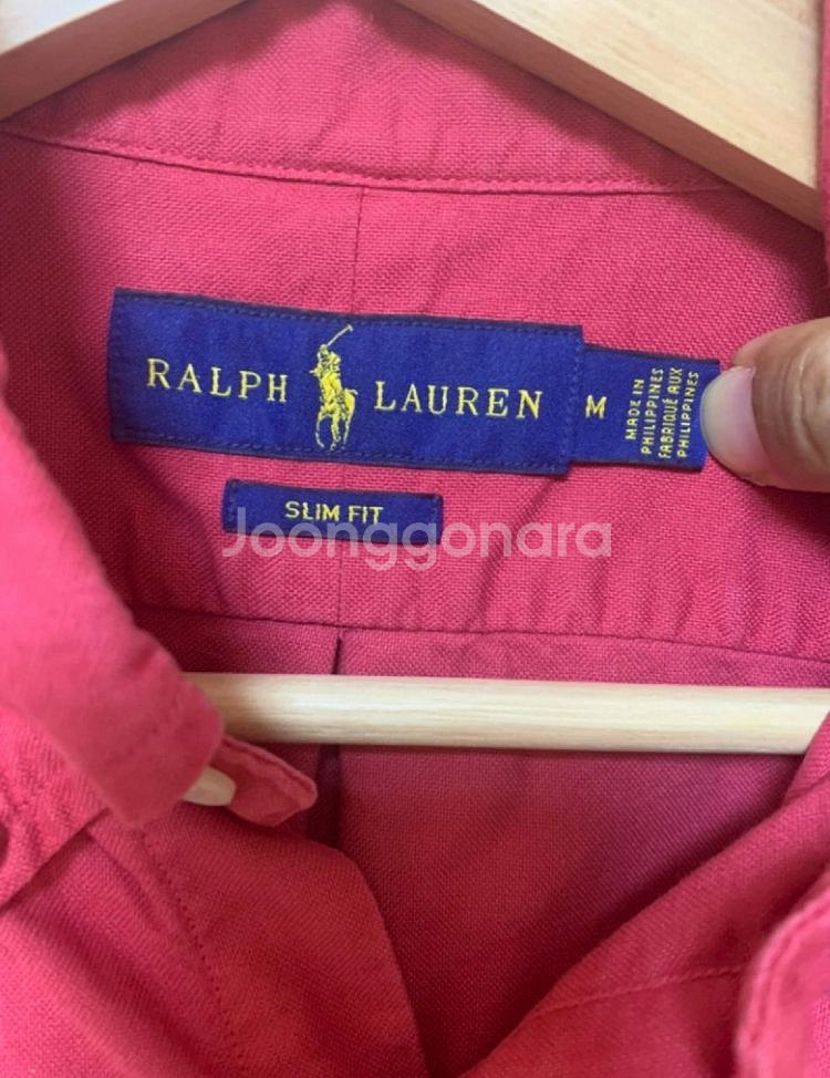 폴로 랄프로렌 레드 셔츠--2