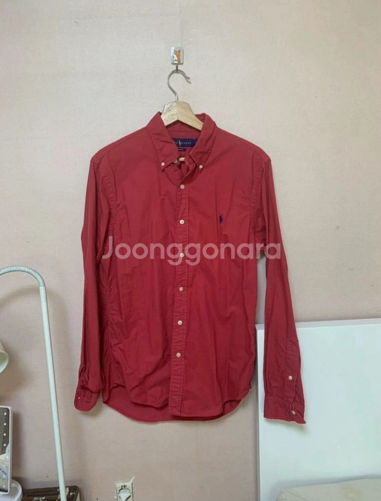 폴로 랄프로렌 레드 셔츠--0
