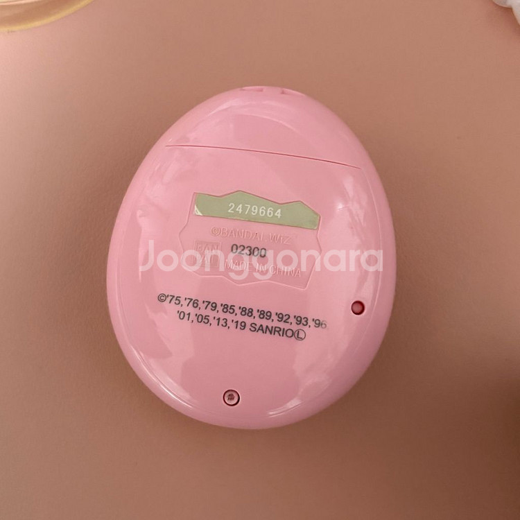 다마고치 산리오 미츠 핑크 알다마 + 마이멜로디 뜨개케이스--2