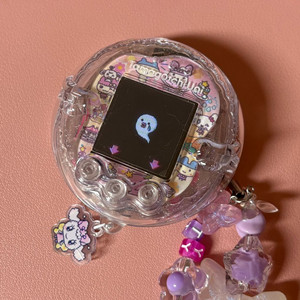 다마고치 유니 핑크 커스텀 + 엔젤 케이스 구성품 포함