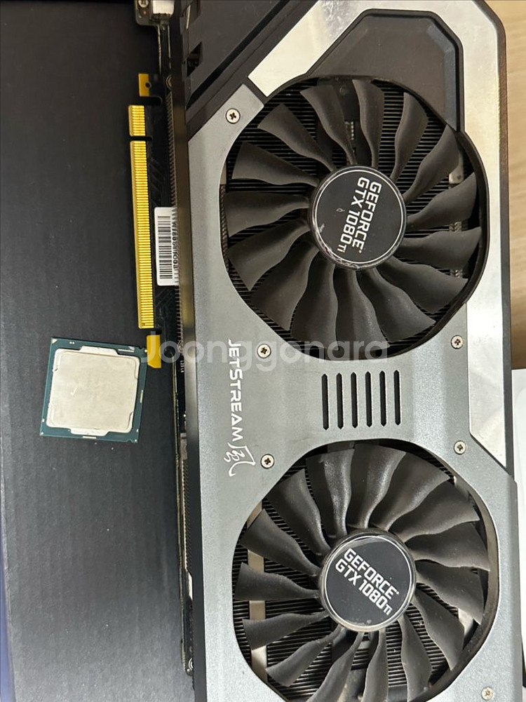 CPU i7 8700k + 팰릿 GTX 1080 ti 그래픽카드 세트--1