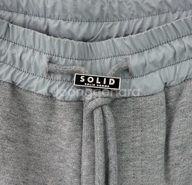 [48] 솔리드옴므 21fw 남성 카고 밴딩 조거 팬츠 그레이--2