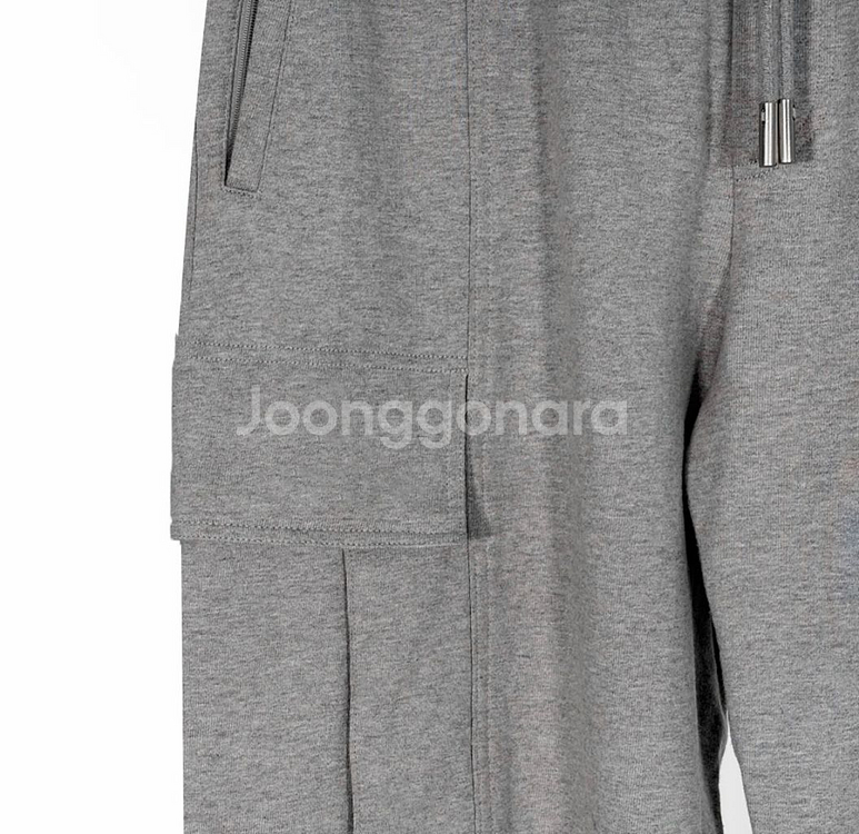 [48] 솔리드옴므 21fw 남성 카고 밴딩 조거 팬츠 그레이--3