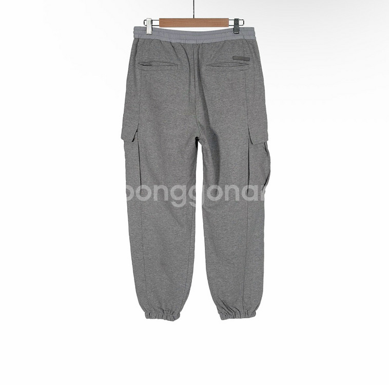 [48] 솔리드옴므 21fw 남성 카고 밴딩 조거 팬츠 그레이--1